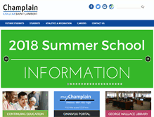 Tablet Screenshot of champlainonline.com